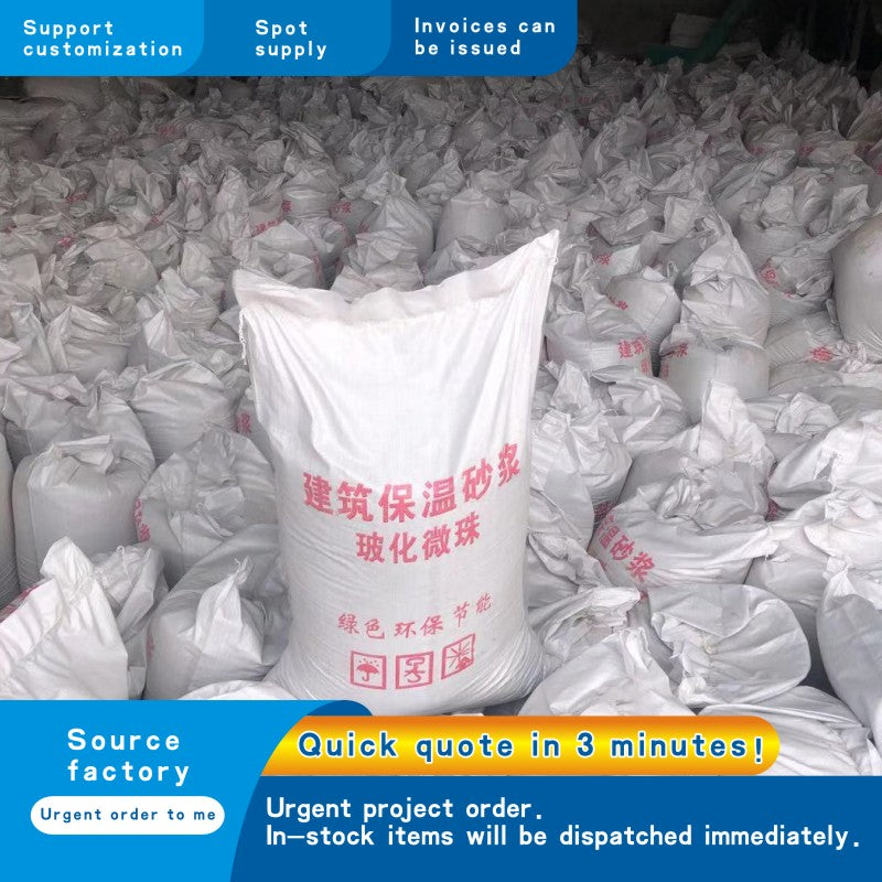 Vitrified microbeadsplastering mortar