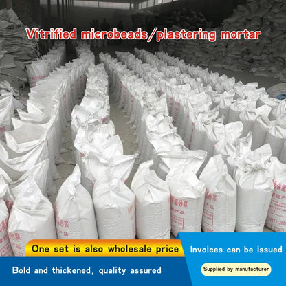 Vitrified microbeadsplastering mortar