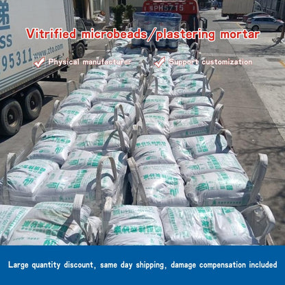 Vitrified microbeadsplastering mortar